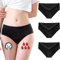 FOTOOL Culotte Menstruelle Absorbante = 4 tampons Lavable Coton Menstruation Protection Périodique Hygiénique Flux léger à abondant Culotte de Règles lavables (M, 3 Pack)