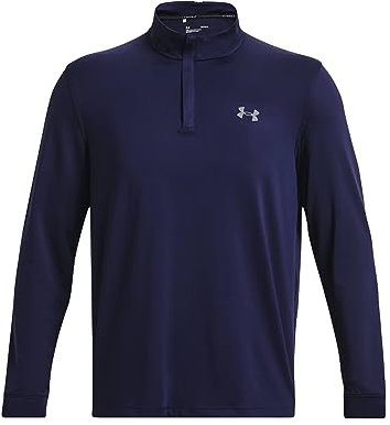 Under Armour Men's Playoff 1/4 Zip Long-Sleeve T-Shirt, (410) Midnight Navy / / Pitch Gray, 3XL