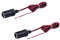 Ziyan 2 Stück Aufbau Ladegerät Steckdose Power Zigarettenanzünder Buchse Kabel Stecker Adapter 12V LKW Auto KFZ Einbau Steckdose 0,3m