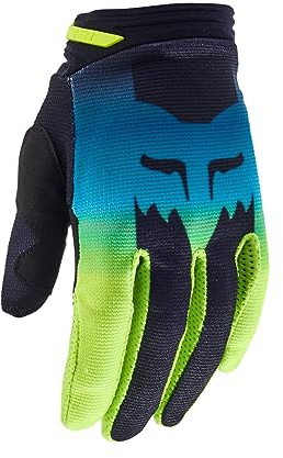 Fox Racing Women's 180 Flora Motocross Glove, Black/Yellow, Large