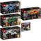 Lego Technic 5er Set: 42134 Monster Jam Megalodon, 42135 Monster Jam EL Toro Loco, 42149 Monster Jam Dragon, 42150 Monster Jam Monster Mutt Dalmatian & 30710 Kompaktlader