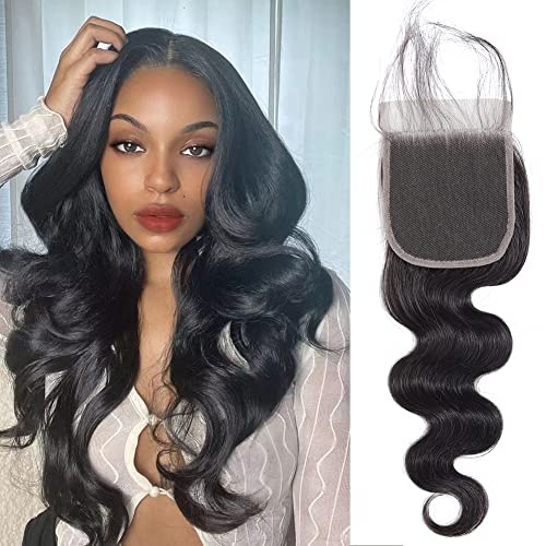 Shining Girl 4x4 Transparent HD Lace Closure Body Wave Invisible Hair Closure 12A Brazilian Virgin Remy Human Hair Closure 100% Human Hair Extensions Pre D