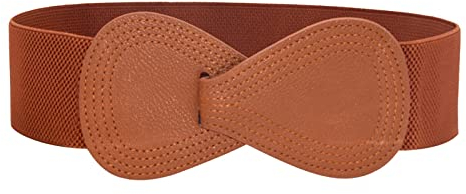 Wollschal Altrosa Kaschmir Schal Damen Damengürtel Neuer elastischer Damengürtel mit Daunenmantel Wickelbund Breiter Gürtel Schal Wolle Strickschal (Brown, One Size)