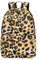 Treer Imprimé Léopard Sac a Dos Enfant,Cartable Fille Primaire, Cartable Garcon Primaire 10L, Cartable Stitch Oxford Imperméable Cartable pour Garçons Filles (Jaune,43x30x14cm)
