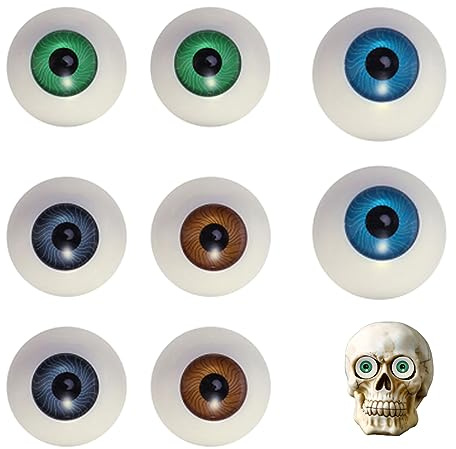 HoveeLuty Menschliche Augen DIY bastelt hohl Augäpfel künstliche Simulation Puppen Augäpfel Plastik Zufällige Farbe