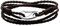 Viwind Lederarmband Damen Geflochtenes 19/20cm Leder armbänder for Damen Männer Multilayer Karabiner aus Edelstahl Manschette Wickelarmband Mit Geschenkbox (19cm, Braun)
