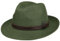 LIPODO Sombrero de Paja Mondavio Bogart Hombre - Made in Italy Sol con Banda Piel Verano Primavera/Verano - S (54-55 cm) Verde Oscuro