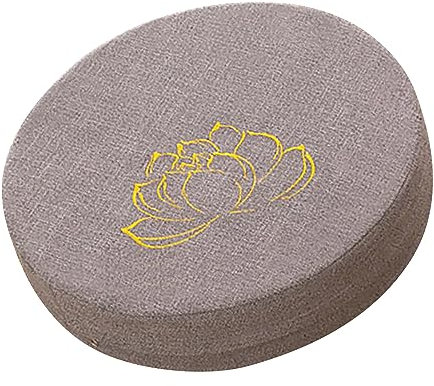 Meditationskissen aus Hartschaum, Baumwolle und Leinen, Bequem, Abnehmbar, Waschbar, Langlebig, Minimalistisch, Multifunktional, für Balkon, Wohnzimmer, Tatami (GRAY)