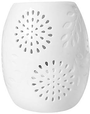 Zerodeko Ceramic Drum Shaped Aromatherapy Burner Eleganter Teelichthalter Und Duftspender Für Zuhause Für Yoga Sauna Schlafzimmer Und Büro Handgefertigte Keramik-Dekoration