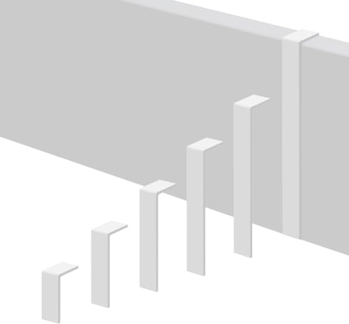 REESE Verbinder für Sockelleisten | 18 x 150 mm | Weiß | passgenau | Profil Leipzig | einfache Montage ohne Bohren | strapazierfähig