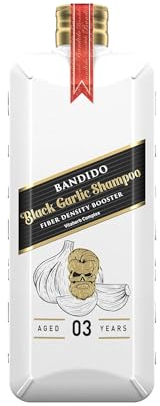 Bandido Anti Haarausfall Shampoo mit Schwarzem Knoblauch | Shampoo Herren und Damen für Haarwachstum, Schnelle Regeneration und Stärkung der Wurzeln | Sulfatfrei | 350ml