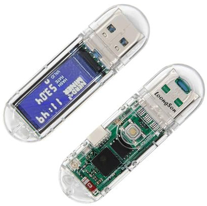 NerdMiner Bitcoins Miner V2 Dongle USB 75KH 1W T-Display S3 Bitcoin Solo Lotterie Miner Win 3.125 BTC mit niedrigem Stromverbrauch (1 Stück)