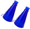 TOYANDONA 2 Stk Jubelndes Horn Jubelnde Requisiten Megaphone Für Partys Cheerleader-megaphon Jubelnde Megafone Geräuschemacher Spielzeug Spiel Jubelnde Spielzeuge Party-horn Blue Plastik