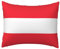 MYGANN Kurzer Plüsch-Kissenbezug mit österreichischer Flagge, mit unsichtbarem Reißverschluss, 40 x 50 cm, für Sofa, Bett, Innen- und Außenbereich, Heimdekoration