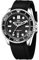 Dayllon Orologio da uomo al quarzo, cronografo, impermeabile, design luminoso, da uomo, per lavoro, sport, casual, con cinturino in silicone, elegante regalo per uomini (nero)
