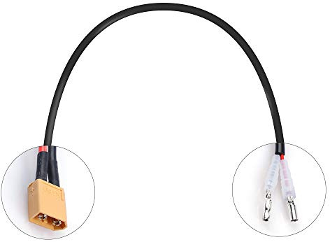 29CM Verbindungskabel mit XT60 Stecker und Bullet Plug Schnittstelle | Mittelmotor-Stromkabel E-Bike Batterie Verbindungskabel (männlich), Verlängerungskabel für Bafang