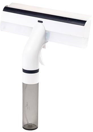 genialo Spray- und Fensterwischer 2in1, Fensterreiniger mit Sprühfunktion, integrierter Behälter, streifenfrei