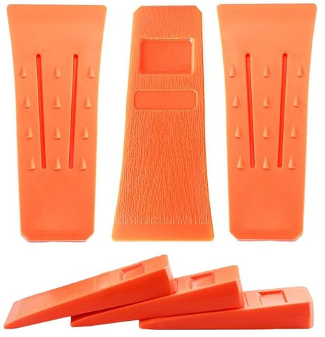 Fine jade2 3 cuñas de tala de plástico de 6 pulgadas para madera, resistente al frío, cuña forestal, herramienta para leñador