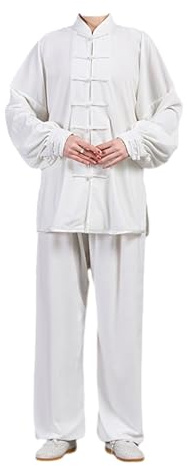 Leeonway Tai-Chi Anzug Damen,Tai-Chi Kleidung Damen,Kung Fu Uniform Set,Locker Und Bequem,Weich Und Bequem,Geeignet FüR Morgengymnastik,Kung Fu,Wushu,Shaolin Usw