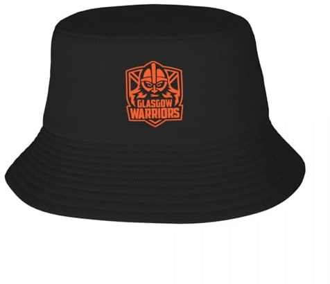 UOARQAUJ Glasgow Warriors Rugby-Team Bucket Hat Bergsteigen Luxus Cap Tee Hüte Trucker Hüte Für Männer Damen Eimer Outdoor