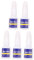 OATIPHO Colle à Ongles Professionnelle 10G X 5Pcs Colle à Ongles à Appliquer au Pinceau Forte Outil de Manucure pour Usage à Domicile Salon