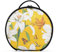 siphylline Trousse de maquillage rétro avec séparateurs réglables - Jaune lys - Accessoires de voyage - 27,9 cm