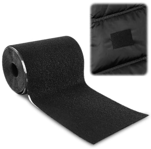 YNNHUDEEP klebeband stoff,klebeflicken für textilien selbstklebend,stoffklebeband wasserdicht,flicken für daunenjacke nylon flicken selbstklebend filzplatten klebeband schwarz matt