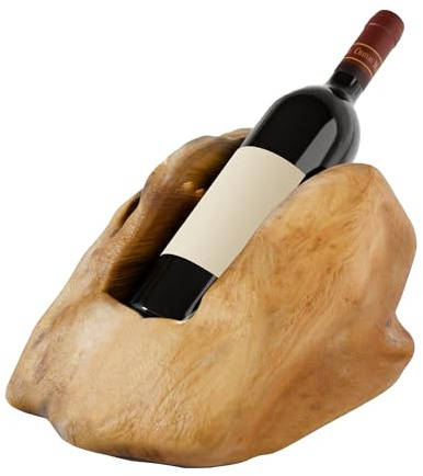 Organizedlife Wurzelholz Weinregal - Wurzelholzkunst Flaschenregal aus Holz, Dekorationsobjekt aus Wurzelholz für Küche, Esszimmer, Wohnzimmer (Für 1 Flaschen Wein)