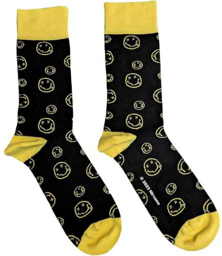 Nirvana Outline Grunge Faces Womens Ankle Socks One Size