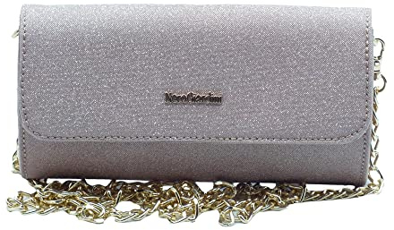 Nero Giardini E343007DE Microglitter rosa Pochette tracollina elegante cerimonia Donna brillantinata