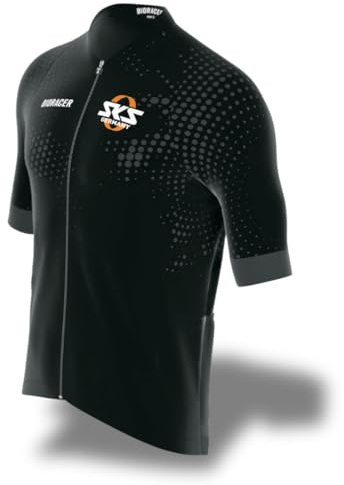 SKS Germany Rennrad-Trikot Herren Punkte (Leichter Smooth-Stoff, elastischer Bund mit Silikoneinlagen, Nahtlose Clean-Cut-Ärmel, DREI Rückentaschen, atmungsaktiv), Verschiedene Größen