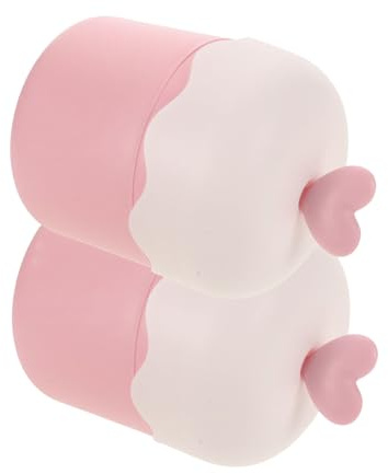 2 Stück Gesichtsschaumbecher aus Kunststoff, Rosa für Frauen, Unterwegs