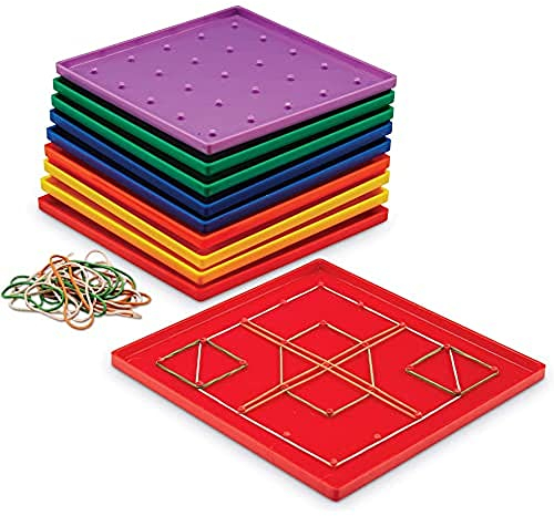 Learning Resources Geoboard – Geometriebrett 5x5 Stifte (Set mit 10 Stück)