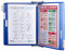 Tarifold Technic Wall Affichage Unit avec 5 Clip-on Index onglets et 10 Pochettes A4 Bleu Ref 414101