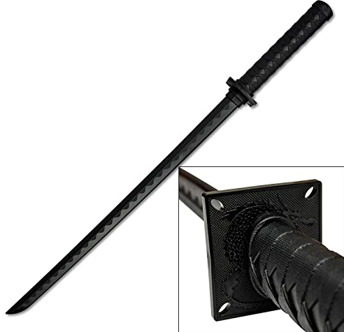 BladesUSA 1801PP Martial Arts Ninja-Schwert aus Polypropylen, Trainingsgerät, 85,1 cm gesamte Länge, Selbstverteidigung, Training, sicher, einfach, Spaß, Cosplay, Kampfsport