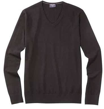 OLYMP Herren Pullover V-Ausschnitt Level Five Strick,Body fit,schwarz 68,XXL