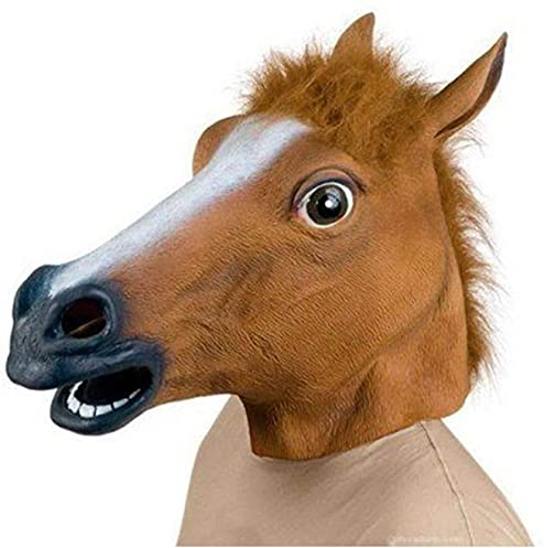 Lypumso Lattice di Gomma Animale Cavallo Testa Maschera, novità Halloween Costume Partito Decorazioni Accessorio Ddulti