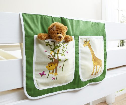 Hängetasche für Kinderbetten Ablagetasche, Vorhangstoff:Safari