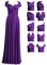 Infinity Kleid mit Bandeau Convertible Brautjungfernkleid Lang Übergröße Multi-Way Kleid Twist Wickelkleid