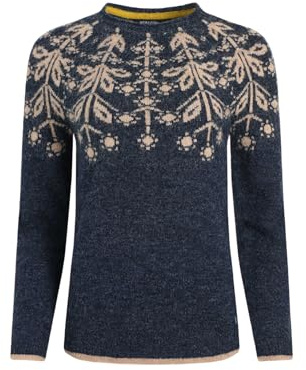 Weird Fish Miska Fair Isle Jumper Navy Size 14. (Jumper/Sweater/Fleece)