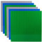 Apostrophe Games Classiques Plaques de Base de Blocs de Construction Compatibles avec Toutes Les Grandes Marques (6 Paquet (Vert, Bleu, Gris))