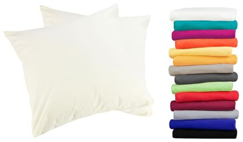 Moon 2er Pack Luxury Linon Kissenbezug 100% Baumwolle-natur-50x50