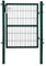 ESTEXO Gartentor Set mit Tür, Pfosten, Aluminium Türgriff und Einsteckschloss inkl. 3 Schlüssel, Farbe Moosgrün RAL 6005, Größe 120 cm