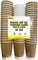 Zuvo Ripple Takeaway Paper Coffee Cups with Lids [30 Cups - 16 OZ] Best for Hot Drinks