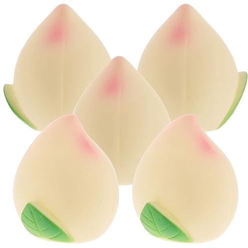 Hemoton Cake Topper, 5PCS Vinyl Longevity Peach Birthday Cake Decor, Birthday Cake Topper Decor, Cake Embellishment Ornaments, Perfect for Birthday Party The Elderly The Old Senior Citizen - Size S