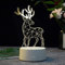 Mengjay elch 3D Lampe, elch Geschenke, elch Deko Licht, elch Kinder Geschenk, 3D elch Nachtlicht,für Geburtstagsgeschenk oder Wohnaccessoires 3D elch Led elch 7 Jährige Mädchen Geschenk.