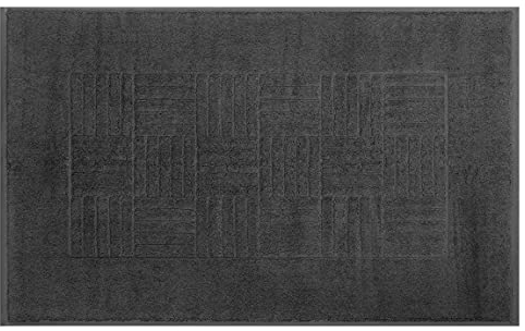 Brandsseller Schiesser Badematte 50x80 cm Badvorleger 780g/m² 100% Baumwolle Badteppich - Anthrazit