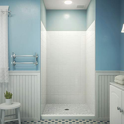 DreamLine QWALL-VS 32-36 inch W x 41 1/2 inch D x 76 inch H Acrylic Wall Kit in White