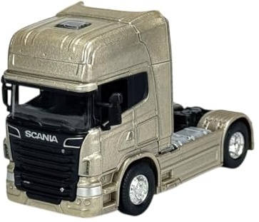 Welly Scania V8 R730 Gold 1/64 Neu im Kasten Modell LKW 10cm