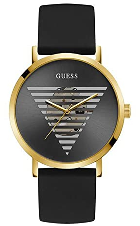 GUESS Mixte Analogique-Numérique Quartz Montre avec Bracelet en Silicone